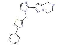 2-{1-[(4-phenyl-1,3-thiazol-2-yl)methyl]-1H-imidazol-2-yl}-4,5,6,7-tetrahydropyrazolo[1,5-a]pyrazine