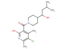 5-chloro-3-{[4-(1-hydroxy-3-methylbutyl)-1-piperidinyl]carbonyl}-4,6-dimethyl-2-pyridinol