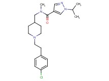 N-({1-[2-(4-chlorophenyl)ethyl]-4-piperidinyl}methyl)-1-isopropyl-N-methyl-1H-pyrazole-4-carboxamide