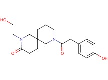2-(2-hydroxyethyl)-8-[(4-hydroxyphenyl)acetyl]-2,8-diazaspiro[5.5]undecan-3-one