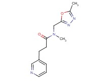 N-methyl-N-[(5-methyl-1,3,4-oxadiazol-2-yl)methyl]-3-pyridin-3-ylpropanamide