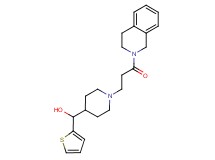 {1-[3-(3,4-dihydroisoquinolin-2(1H)-yl)-3-oxopropyl]piperidin-4-yl}(2-thienyl)methanol