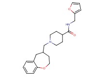 N-(2-furylmethyl)-1-(2,3,4,5-tetrahydro-1-benzoxepin-4-ylmethyl)piperidine-4-carboxamide