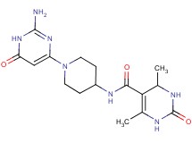 N-[1-(2-amino-6-oxo-1,6-dihydropyrimidin-4-yl)piperidin-4-yl]-4,6-dimethyl-2-oxo-1,2,3,4-tetrahydropyrimidine-5-carboxamide