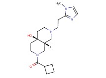 (4aR*,8aR*)-2-(cyclobutylcarbonyl)-7-[2-(1-methyl-1H-imidazol-2-yl)ethyl]octahydro-2,7-naphthyridin-4a(2H)-ol