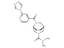 (1R*,5R*)-N,N-dimethyl-6-[2-(4H-1,2,4-triazol-4-yl)isonicotinoyl]-3,6-diazabicyclo[3.2.2]nonane-3-carboxamide