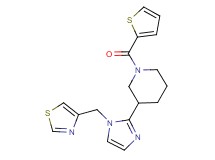 3-[1-(1,3-thiazol-4-ylmethyl)-1H-imidazol-2-yl]-1-(2-thienylcarbonyl)piperidine