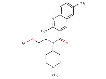 N-(2-methoxyethyl)-2,6-dimethyl-N-(1-methylpiperidin-4-yl)quinoline-3-carboxamide
