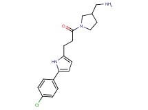 [(1-{3-[5-(4-chlorophenyl)-1H-pyrrol-2-yl]propanoyl}-3-pyrrolidinyl)methyl]amine hydrochloride