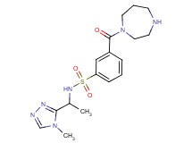 3-(1,4-diazepan-1-ylcarbonyl)-N-[1-(4-methyl-4H-1,2,4-triazol-3-yl)ethyl]benzenesulfonamide