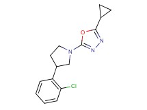 2-[3-(2-chlorophenyl)pyrrolidin-1-yl]-5-cyclopropyl-1,3,4-oxadiazole