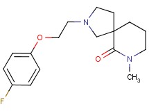 2-[2-(4-fluorophenoxy)ethyl]-7-methyl-2,7-diazaspiro[4.5]decan-6-one
