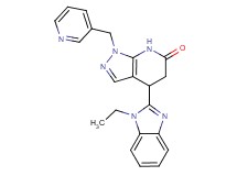 4-(1-ethyl-1H-benzimidazol-2-yl)-1-(pyridin-3-ylmethyl)-1,4,5,7-tetrahydro-6H-pyrazolo[3,4-b]pyridin-6-one