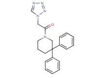 3,3-diphenyl-1-(1H-tetrazol-1-ylacetyl)piperidine
