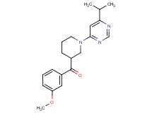 [1-(6-isopropylpyrimidin-4-yl)piperidin-3-yl](3-methoxyphenyl)methanone