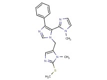 1-methyl-3'-{[1-methyl-2-(methylthio)-1H-imidazol-5-yl]methyl}-5'-phenyl-1H,3'H-2,4'-biimidazole