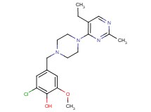 2-chloro-4-{[4-(5-ethyl-2-methylpyrimidin-4-yl)piperazin-1-yl]methyl}-6-methoxyphenol