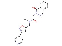 N-methyl-2-(1-oxo-2(1H)-phthalazinyl)-N-{[3-(4-pyridinyl)-5-isoxazolyl]methyl}acetamide