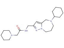 N-[(5-cyclohexyl-5,6,7,8-tetrahydro-4H-pyrazolo[1,5-a][1,4]diazepin-2-yl)methyl]-2-piperidin-1-ylacetamide