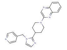 2-{4-[1-(4-pyridinylmethyl)-1H-imidazol-2-yl]-1-piperidinyl}quinoxaline