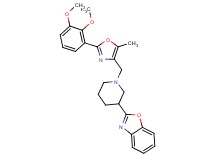 2-(1-{[2-(2,3-dimethoxyphenyl)-5-methyl-1,3-oxazol-4-yl]methyl}-3-piperidinyl)-1,3-benzoxazole