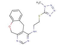 N-{2-[(1-methyl-1H-tetrazol-5-yl)thio]ethyl}-5,11-dihydro[1]benzoxepino[3,4-d]pyrimidin-4-amine