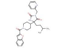 5-[1-(1-benzofuran-2-ylcarbonyl)-4-piperidinyl]-5-(3-methylbutyl)-3-(2-pyridinylmethyl)-2,4-imidazolidinedione