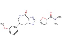 5-[7-(3-methoxyphenyl)-4-oxo-1,4,5,6,7,8-hexahydroimidazo[4,5-c]azepin-2-yl]-N,N-dimethyl-2-furamide
