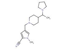 1-methyl-4-({4-[1-(1-pyrrolidinyl)ethyl]-1-piperidinyl}methyl)-1H-pyrrole-2-carbonitrile