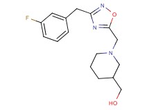 (1-{[3-(3-fluorobenzyl)-1,2,4-oxadiazol-5-yl]methyl}-3-piperidinyl)methanol