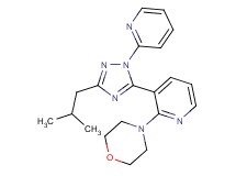 4-[3-(3-isobutyl-1-pyridin-2-yl-1H-1,2,4-triazol-5-yl)pyridin-2-yl]morpholine