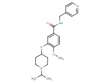 3-[(1-isopropylpiperidin-4-yl)oxy]-4-methoxy-N-(pyridin-4-ylmethyl)benzamide