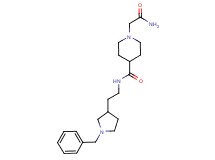 1-(2-amino-2-oxoethyl)-N-[2-(1-benzyl-3-pyrrolidinyl)ethyl]-4-piperidinecarboxamide