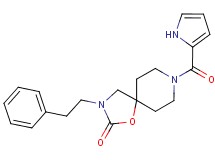 3-(2-phenylethyl)-8-(1H-pyrrol-2-ylcarbonyl)-1-oxa-3,8-diazaspiro[4.5]decan-2-one