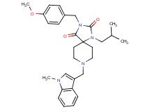 1-isobutyl-3-(4-methoxybenzyl)-8-[(1-methyl-1H-indol-3-yl)methyl]-1,3,8-triazaspiro[4.5]decane-2,4-dione