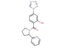 2-{[2-(2-pyridinyl)-1-pyrrolidinyl]carbonyl}-5-(1H-tetrazol-1-yl)phenol trifluoroacetate (salt)