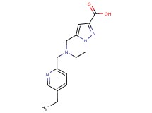 5-[(5-ethylpyridin-2-yl)methyl]-4,5,6,7-tetrahydropyrazolo[1,5-a]pyrazine-2-carboxylic acid