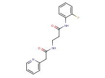 N~1~-(2-fluorophenyl)-N~3~-(pyridin-2-ylacetyl)-beta-alaninamide