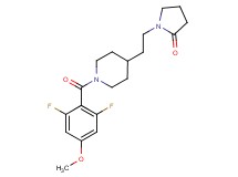 1-{2-[1-(2,6-difluoro-4-methoxybenzoyl)-4-piperidinyl]ethyl}-2-pyrrolidinone