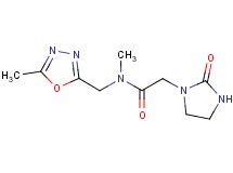 N-methyl-N-[(5-methyl-1,3,4-oxadiazol-2-yl)methyl]-2-(2-oxoimidazolidin-1-yl)acetamide