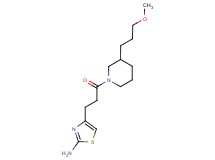 4-{3-[3-(3-methoxypropyl)-1-piperidinyl]-3-oxopropyl}-1,3-thiazol-2-amine