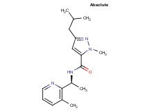 3-isobutyl-1-methyl-N-[(1S)-1-(3-methyl-2-pyridinyl)ethyl]-1H-pyrazole-5-carboxamide