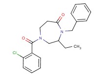 4-benzyl-1-(2-chlorobenzoyl)-3-ethyl-1,4-diazepan-5-one