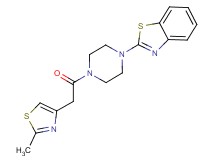 2-{4-[(2-methyl-1,3-thiazol-4-yl)acetyl]-1-piperazinyl}-1,3-benzothiazole