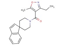 1'-[(3-ethyl-5-methylisoxazol-4-yl)carbonyl]spiro[indene-1,4'-piperidine]