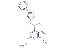 N,1-dimethyl-6-propyl-N-{[3-(4-pyridinyl)-5-isoxazolyl]methyl}-1H-pyrazolo[3,4-d]pyrimidin-4-amine