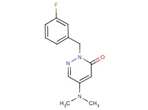 5-(dimethylamino)-2-(3-fluorobenzyl)-3(2H)-pyridazinone