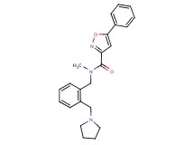 N-methyl-5-phenyl-N-[2-(1-pyrrolidinylmethyl)benzyl]-3-isoxazolecarboxamide
