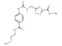 5-[({[(4-{[(2-methoxyethyl)amino]carbonyl}phenyl)amino]carbonyl}amino)methyl]-N-methyl-1,2,4-oxadiazole-3-carboxamide