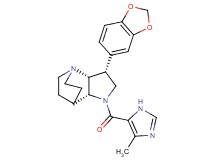 (3R*,3aR*,7aR*)-3-(1,3-benzodioxol-5-yl)-1-[(4-methyl-1H-imidazol-5-yl)carbonyl]octahydro-4,7-ethanopyrrolo[3,2-b]pyridine